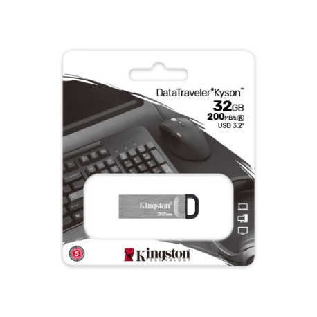 MEMORIA FLASH KINGSTON 32GB GEN 3.2 GEN 1 METALICA (DTKN/32GB)