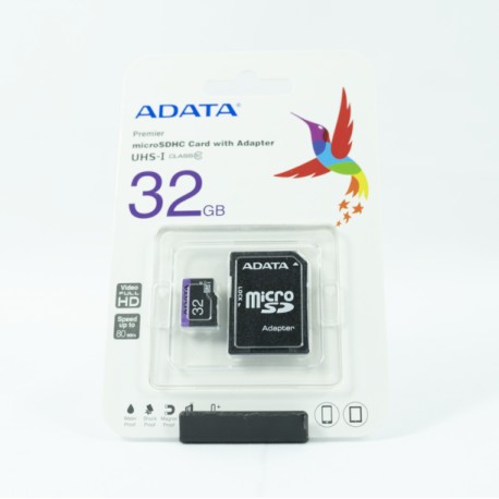 MEMORIA MICRO SDHC ADATA 32GB UHS-I U1 C/ADAPT (AUSDH32GUICL10-RA1)