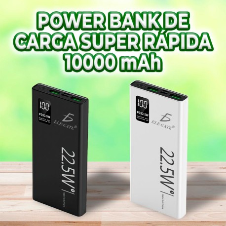 POWERBANK CARGADOR DE BATERÍA EXTERNA PORTÁTIL PW21 10000MAH