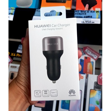 CARGADOR DE AUTO HUAWEI + CABLE TIPO C AP31