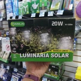 LAMPARA SOLAR JARDIN 4PZA LS20W58