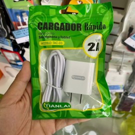 CARGADOR 2A + CABLE V8 TIANLAI