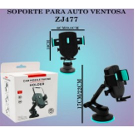 SOPORTE PARA CELULAR VENTOSA AUTO ZJ477