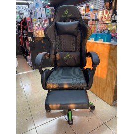 SILLA GAMMER ELEGATE NEGRO-VERDE