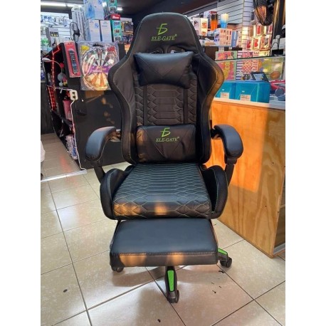 SILLA GAMMER ELEGATE NEGRO-VERDE