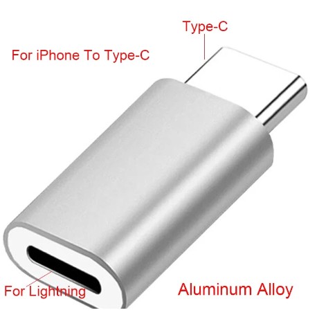 ADAPTADOR TIPO C A IPHONE METALICO