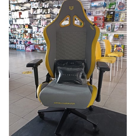 SILLA GAMER THUNDER COMP DARKLIGHT ED XL PLUS AJUSTE 4D COJINES DE MEMORY FOAM GRISNEGRO BR932912