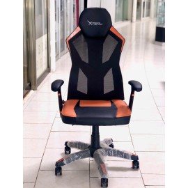 SILLA GAMER NARANJA MALLA XZEAL XZSXZ30O