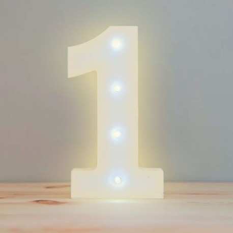 NUMERO LED 22CM 1