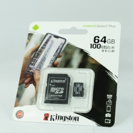 MEMORIA MICRO SDXC 100R A1 CL10 KINGSTON 64GB (SDCS2/64GB)