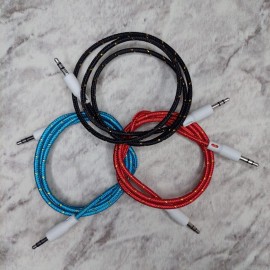 CABLE AUXILIAR 3.5MM 1M ( 80CM ) COLORES