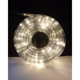 MANGUERA TRANSPARENTE DE LUCES IP65 COLOR CALIDO 10M C/CONTROLADOR (PROTEGER)