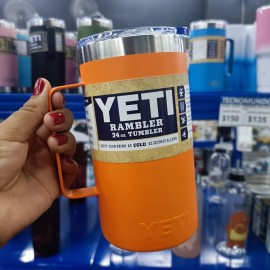 VASO TERMICO TIPO YETI CON AGARRADERA 24 OZ