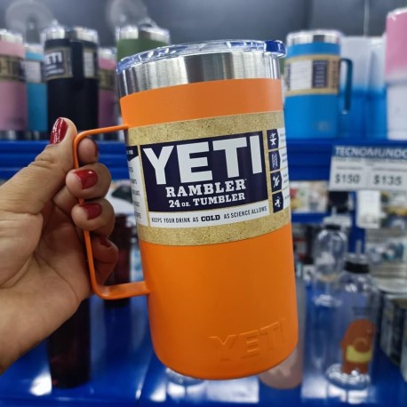 VASO TERMICO TIPO YETI CON AGARRADERA 24 OZ