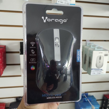 MOUSE INALAMBRICO RECARGABLE MO305 NEGRO