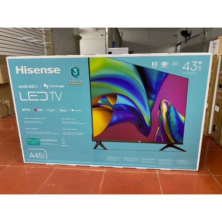 SMART TV HISENSE 43PULG CLASS A45H SERIES 1080P LED LCD