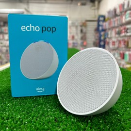 BOCINA INTELIGENTE CON ALEXA ECHO POP BLANCO