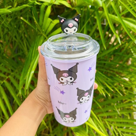 VASO DE ACERO DE 450ML CON DISEÑOS DE SANRIO