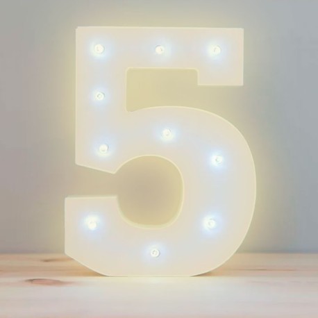 NUMERO LED 22CM 5