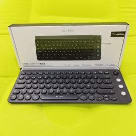 Teclado Acteck Uny Comp TI685 TKL, Inalámbrico, Bluetooth/USB