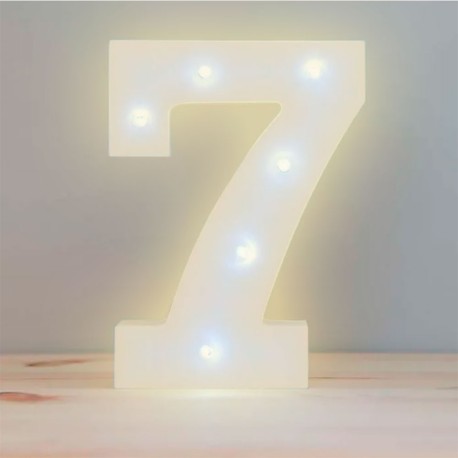 NUMERO LED 22CM 7