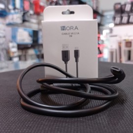 CABLE V8 2.1A 1M BLANCO 1HORA CAB236