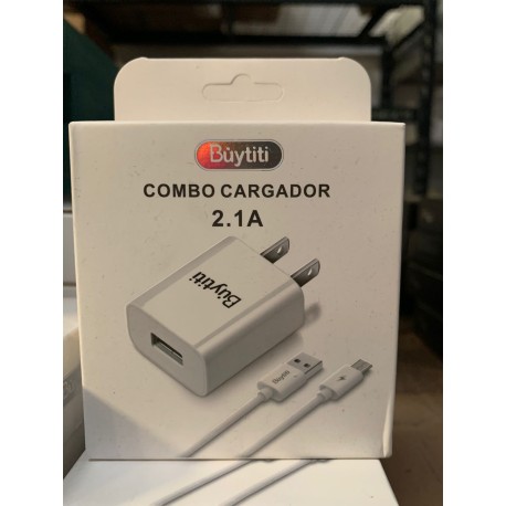 CUBO Y CABLE V8 2.1A CAR601