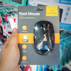 MOUSE INALAMBRICO ROOT NEGRO PC-045038