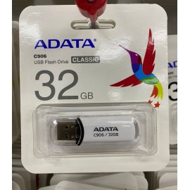 MEMORIA FLASH ADATA C906 32GB USB 2.0 BLANCO (AC906-32G-RWH)