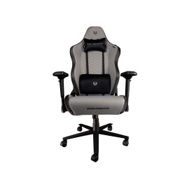 SILLA GAMER COMP THUNDER GRAY ED XL PLUS AJUSTE 4D COJINES DE MEMORY FOAM GRIS AMARILLO BR932929