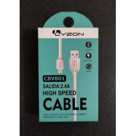 CABLE V8 CORDON, METALICO, PIEL  X