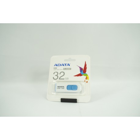 MEMORIA FLASH ADATA C008 32GB USB 2.0 BLANCO/AZUL (AC008-32G-RWE)