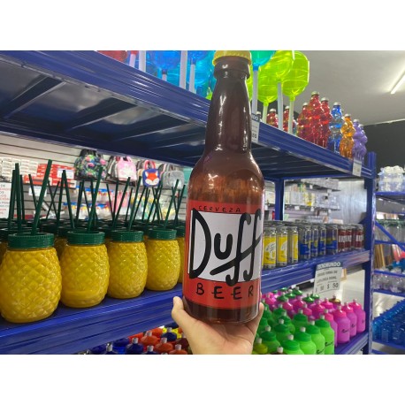 ENVASE FORMA DE BOTELLA CERVEZA DUFF 2 LITROS