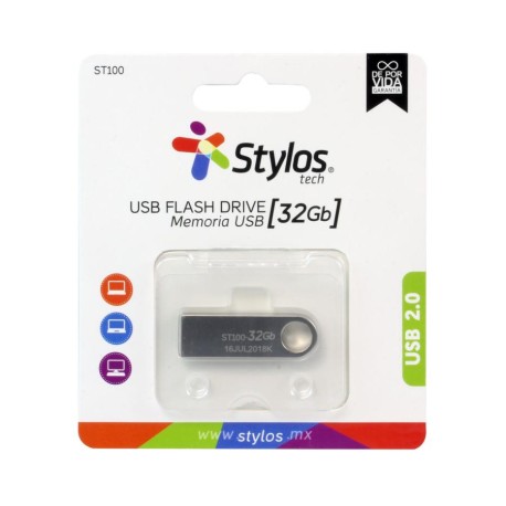 MEMORIA STYLOS USB 32GB FLASH 2.0 (STMUSB3B)