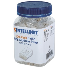 PLUG RJ-45 CAT 5E INTELLINET 790055 BOTE 100 PIEZAS