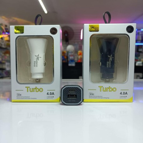 CARGADOR DE COCHE DUAL USB Y TIPO C 20W