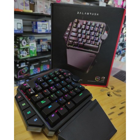 TECLADO GAMER DOMINATE GK540 MECANICO UNA MANO RGB REPOSAMUNECA SWTCH AZUL NGO BALAM RUSH BR932721