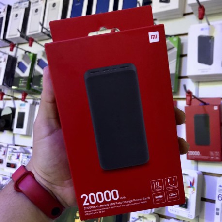 20000mAh Redmi 18W Fast Charge Power Bank Black