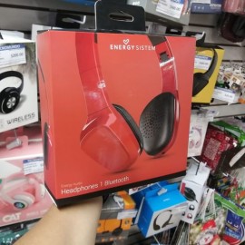 HEADPHONES 1 ENERGY SISTEM BT V4 2 MIC AUX 8 HORAS ROJO EY428359