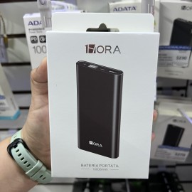 POWER BANK GAR130 10000 MAH 2.1A 1HORA NEGRA