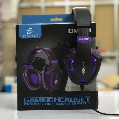 AUDIFONO DIADEMA GAMER DMX18 ELEGATE MORADO