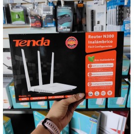 ROUTER INALAMBRICO TENDA F3 N300  WiFi 300 Mbps 2.4 GHz