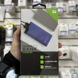 POWER BANK 10,000 MAH EXTERNA ULTRA DELGADA POWERFREE 2XUSB